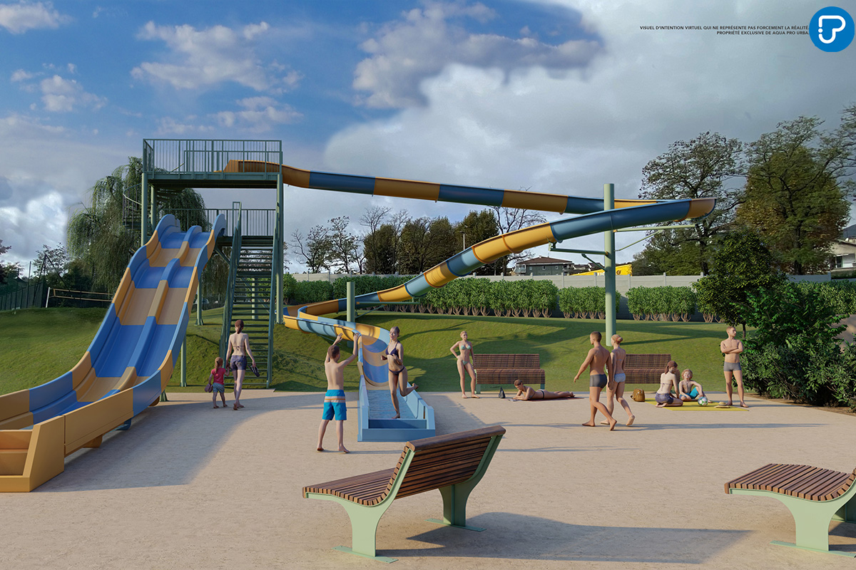 Visuel toboggans aquatiques